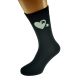 Missing Heart Piece Romantic Valentine Mens Black Socks