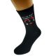 Lets do What Bunnies Do Romantic Valentine Mens Black Socks