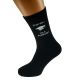 Trust me I'm a Professor Image Design Mens Black Socks