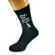 Shh the game is on Cricket Fan Mens Black Socks