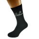 Chinese Character Father Mens Black Socks