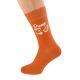 Orange You Cute Fun Valentine Orange Socks