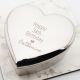 Beautifully Engraved Personalised With Name & Any Age Birthday Heart Design Silver Heart Shaped Trinket Box