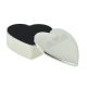Swans with Love Heart Design Engraved on Heart Shaped SP Trinket Box
