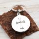 Silver Plated Cross Engravable Keyring