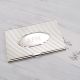 Personalised Lined Business Card Case with Oval Panel 