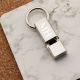Chrome Metal Whistle Keyring