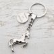 Horse Design Keyring with Engravable Tag