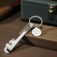 Pipe Monkey Wrench Keyring With Personalised Trolley Tag