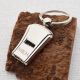 Engravable Chromed Whistle Keyring