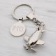 Airplane Keyring with Token (Engravable)
