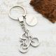 Personalised Tag Rider on Racing Bicycle Bike Keyring