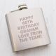 6oz Brushed Hip Flask (Engravable)