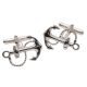 Solid Silver Anchor Cufflinks on swivel finding, Hallmarked.