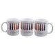 Coloured Ties Design Happy Fathers Day Mug
