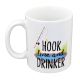 Funny Hook Line & Drinker Fishermans Mug
