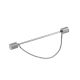 Engine Turned Ends Rhodium Plated Collar Pin
