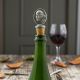 English Made Pewter and Cork William Shakespeare Wine Bottle Stopper in Gift Pouch