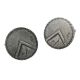 English Made Pewter Greek Spartan Hoplan Shield Cufflinks