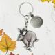 Personalised English Made Pewter Mad March Hare Keyring