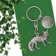 Personalised English Made Pewter Fox Keyring