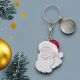 Personalised English Made Pewter Santa Keyring