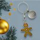 Personalised English Made Pewter Ginger Bread Man Keyring