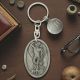 Personalised English Made Pewter Eros Greek God of Love Keyring