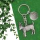 Personalised English Made Pewter Goat Keyring