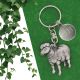 Personalised English Made Pewter Sheep Keyring