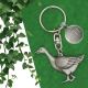 Personalised English Made Pewter Goose Keyring