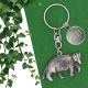 Personalised English Made Pewter Badger Keyring