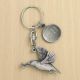 Personalised English Made Pewter Kingfisher Keyring