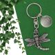 Personalised English Made Pewter Dragonfly Keyring 