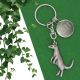Personalised English Made Pewter Meerkat Keyring