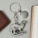 Personalised English Made Pewter Otter Keyring