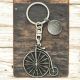 Personalised English Made Pewter Penny Farthing Keyring