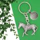 Personalised English Made Pewter Zebra Keyring