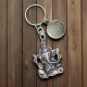 Personalised English Made Pewter Ganesh Keyring