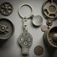 Personalised English Made Pewter Gas Mask Keyring