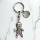 Personalised English Made Pewter Voodoo Doll Keyring 