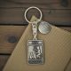Personalised English Made Pewter The Devil Tarot Card Keyring in Gift Pouch