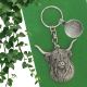 Personalised English Made Pewter Highland Cow Keyring
