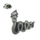 Scottish Loch Ness Monster English Made Pewter Lapel Pin Badge