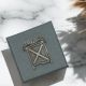 English Handmade Pewter Saltire Scotland Lapel Pin Badge in a Gift Box