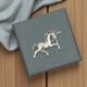 Unicorn English Made Pewter Lapel Pin Badge in Box