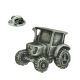 Modern Farm Tractor English Made Pewter Lapel Pin Badge