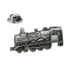 Train Engine Locomotive English Made Pewter Lapel Pin Badge