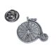 Penny Farthing Bike Cycle English Made Pewter Lapel Pin Badge