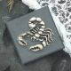 Scorpion English Made Pewter Lapel Pin Badge in Box